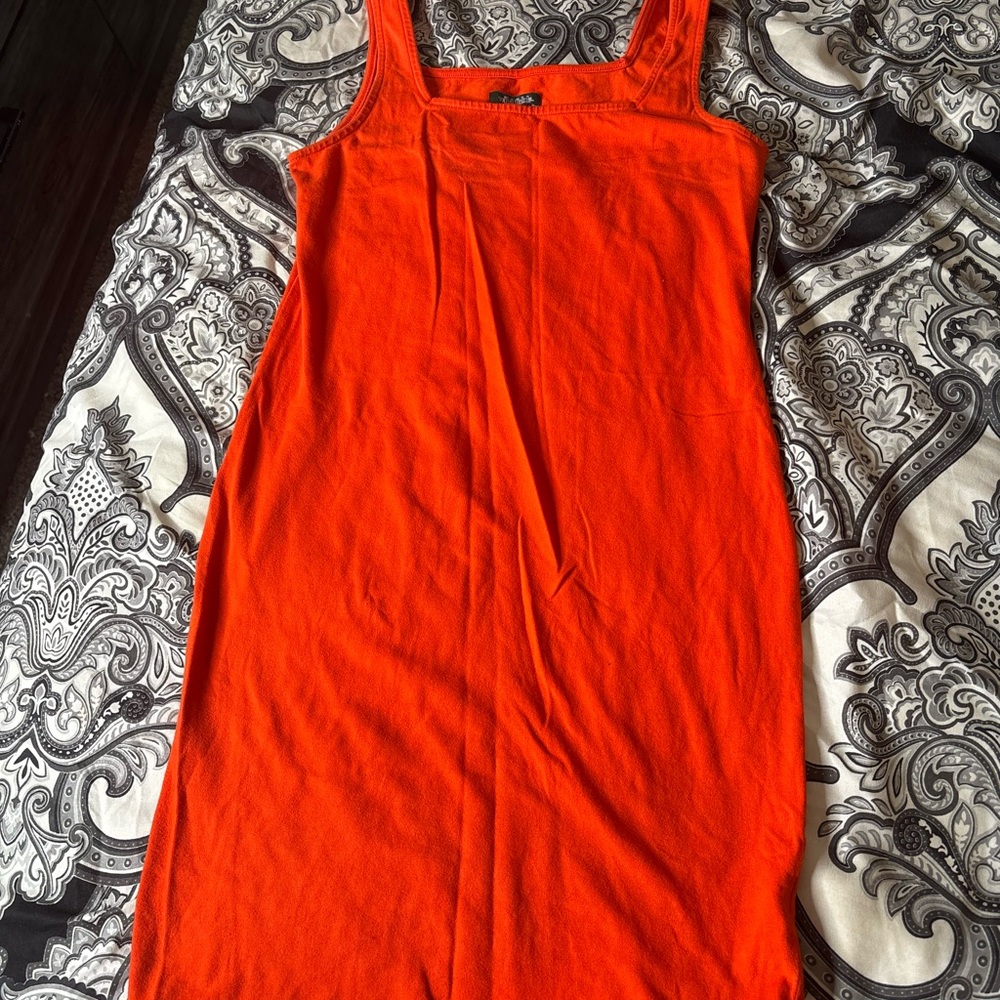 Wild Fable Vibrant Orange BodyCon Dress